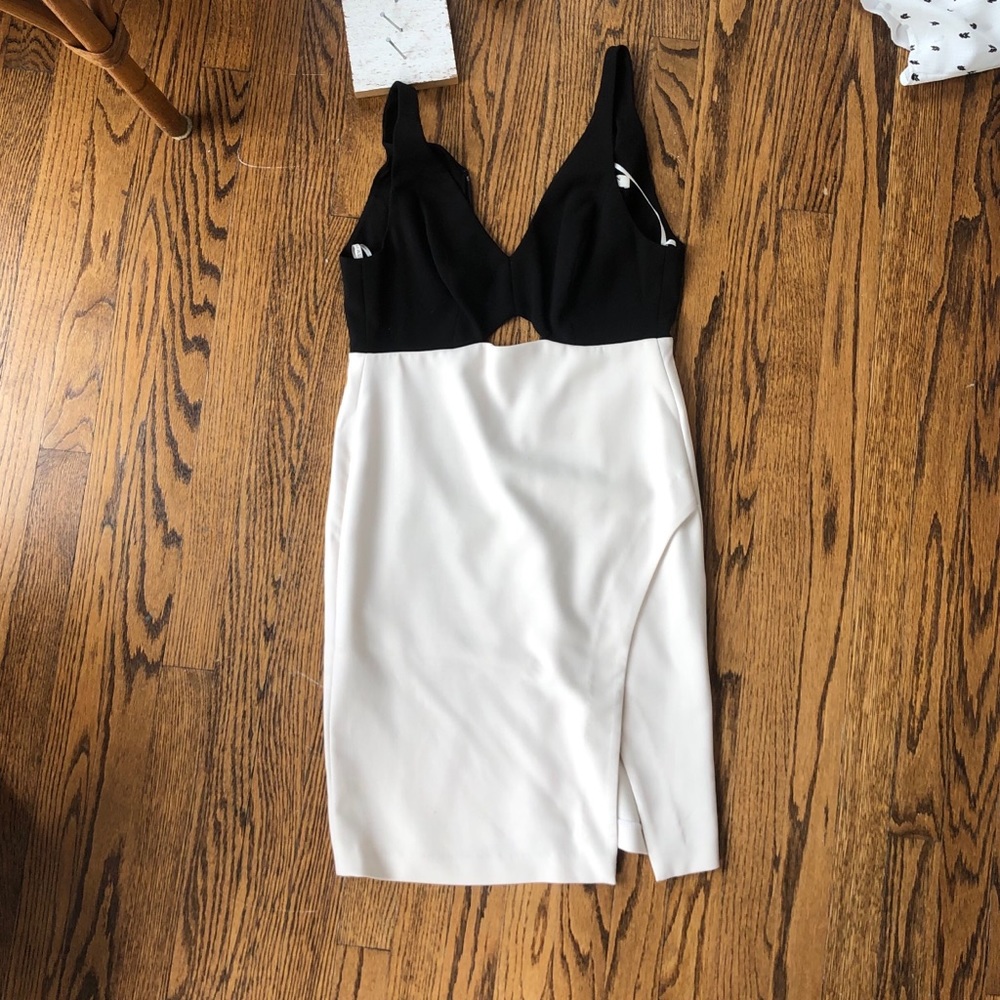 Black and white dress